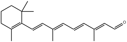 视黄醛 Retinal 99%  化妆品级 116-31-4结构式